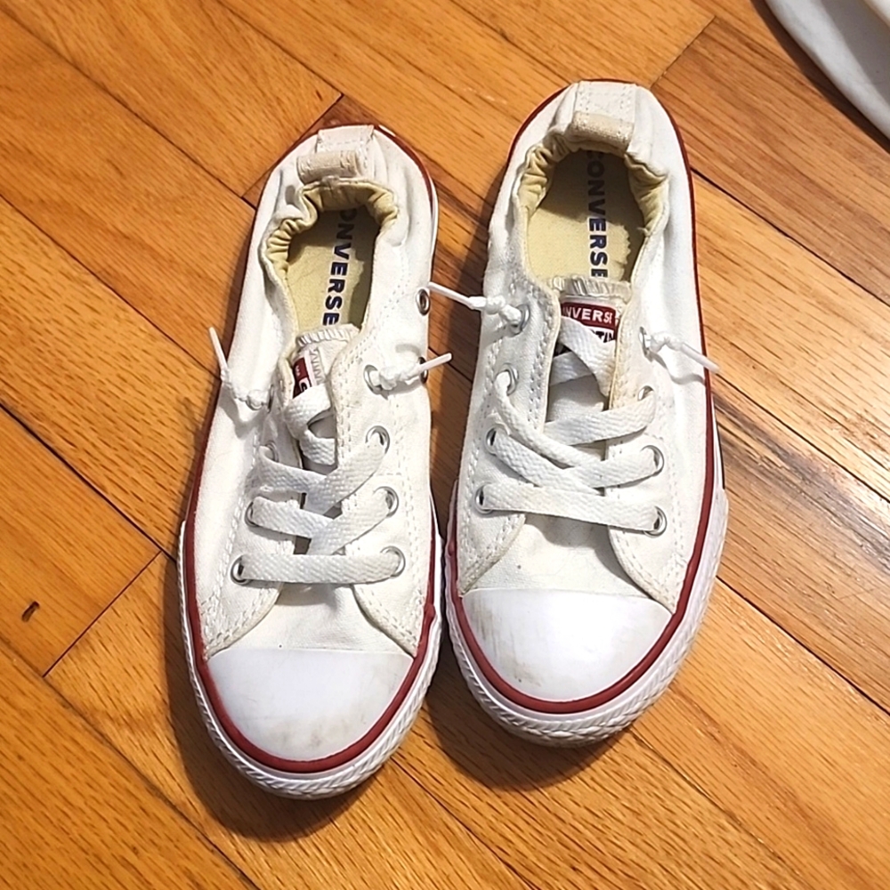 Size 2 girls Converse Shorline slip-on sneakers